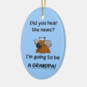 祖父のニュース セラミックオーナメント (左)