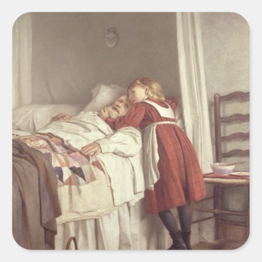 祖父のリトルナース スクエアシール (正面)