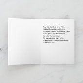 祖父の初めてのクリスマス シーズンカード (内部)