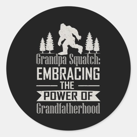 祖父の力を受け入れるおじいちゃん ラウンドシール (正面)