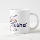 祖父の単語の雲 ジャンボコーヒーマグカップ (右)