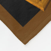 祖父の名前の追加文字写真のおじいちゃんの フリースブランケット (角)