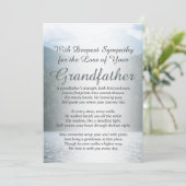 祖父の喪失の悔やみや弔慰 カード (スタンド正面)