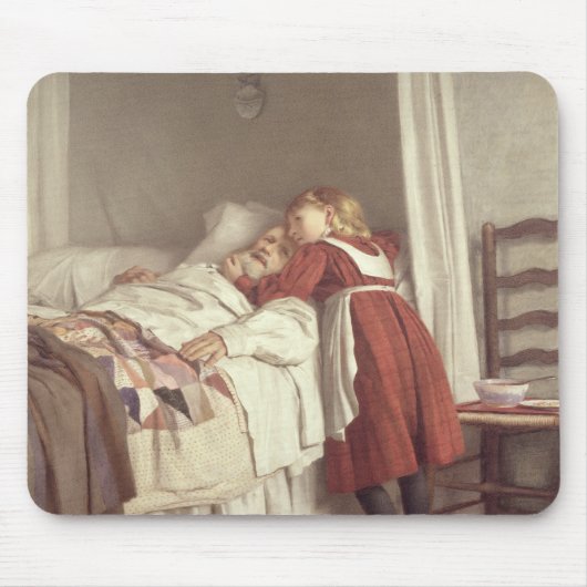 祖父の少しナース マウスパッド (正面)