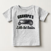 祖父の少し熱いRodderは孫車を改造します ベビーTシャツ (正面)