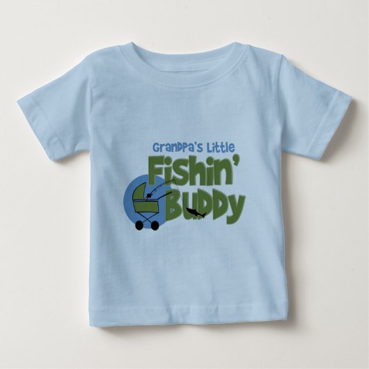 祖父の少しFishinの相棒 ベビーTシャツ (正面)