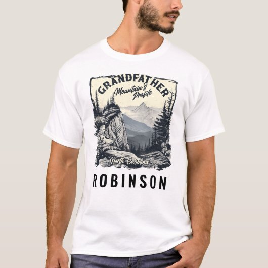 祖父の山のプロフィール – ノースカロライナ Tシャツ (正面)