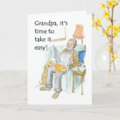 祖父の引退証 カード (黄色い花)