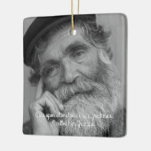 祖父の忌引記念碑 セラミックオーナメント (左)