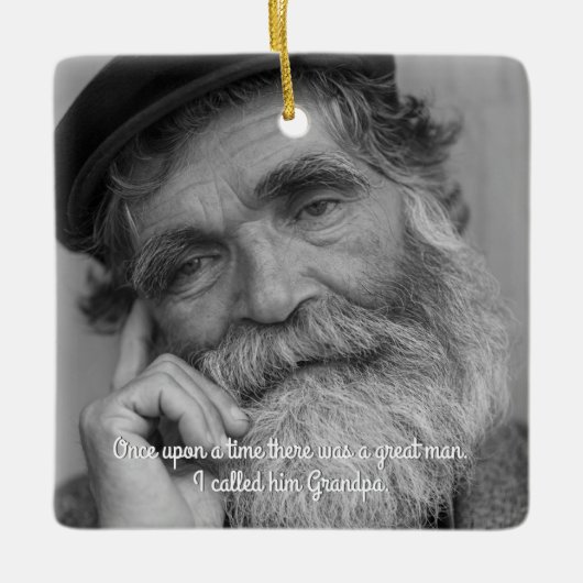 祖父の忌引記念碑 セラミックオーナメント (正面)