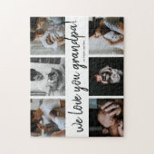 祖父の愛 現代の6枚の写真 おじいちゃんの ジグソーパズル (縦)