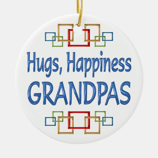 祖父の抱擁 セラミックオーナメント (正面)