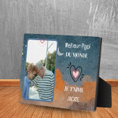 祖父の日のパーソナライズされた贈り物最高のおじいちゃん フォトプラーク