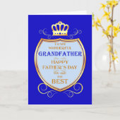 祖父の父の日とシールドカード カード (黄色い花)