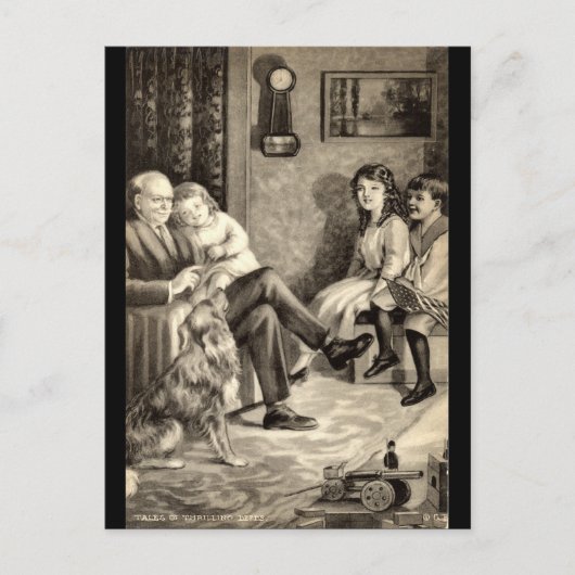 祖父の物語ヴィンテージ1918 ポストカード (正面)