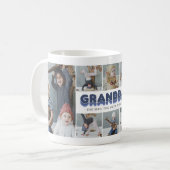 祖父の男の神話の伝説の写真コラージュ コーヒーマグカップ (正面左)