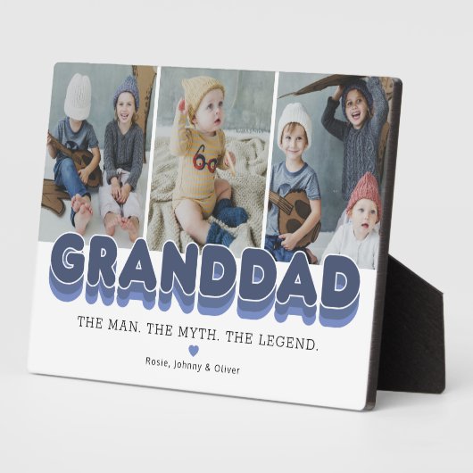 祖父の男の神話の伝説の写真 フォトプラーク (側面)