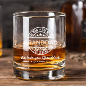 祖父の男の神話の伝説の父の日 ウイスキーグラス