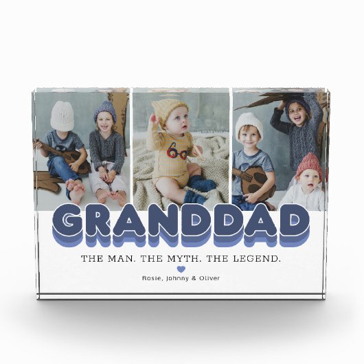 祖父の男の神話の伝説フォトブロック フォトブロック (正面)