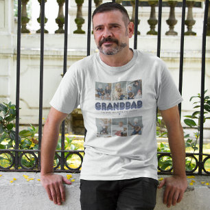 祖父の男の神話の伝説6写真コラージュ Tシャツ