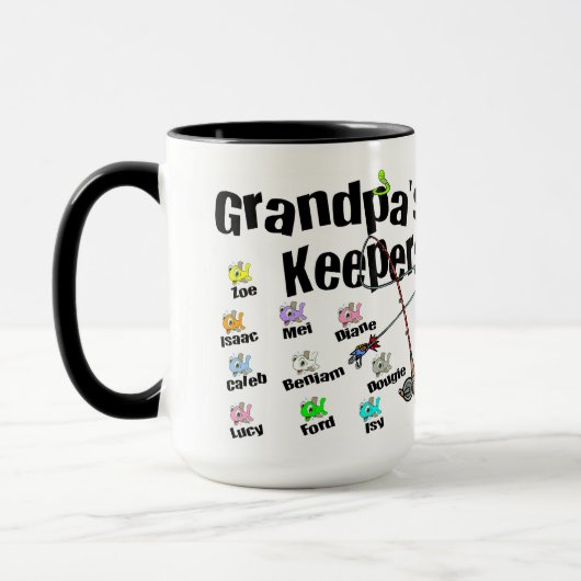 祖父の看守のギフトのための私に最初に電子メールを送って下さい マグカップ (左)