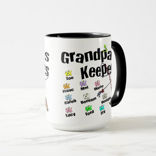 祖父の看守のギフトのための私に最初に電子メールを送って下さい マグカップ (正面右)