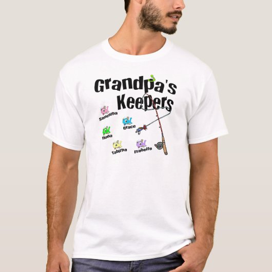 祖父の看守を発注する前に私に電子メールを送って下さい Tシャツ (正面)