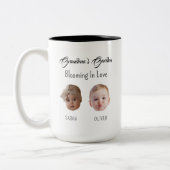 祖父の祖母のためのトウベビー顔ギフト ツートーンマグカップ (左)