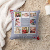 祖父の詩フォトコラージギフト孫からのギフト クッション (ブランケット)