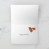 祖父の誕生日カード – フラワーパワー カード (内部)