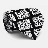 祖父の誕生日: 100%の純粋なすごい祖父 ネクタイ (ロール)