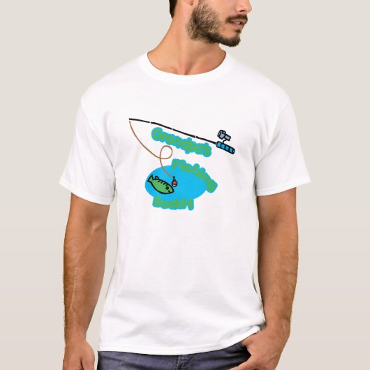 祖父の魚釣りの相棒 Tシャツ (正面)