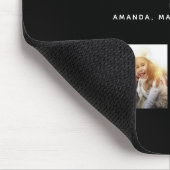 祖父の黒い家族の写真コラージュ マウスパッド (コーナー)