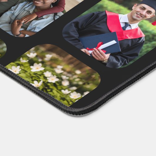 祖父の17枚のモダン写真エレガントギフトを追加 デスクマット (コーナー)