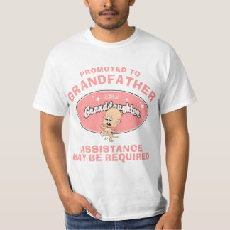 祖父のTシャツに促進される新しい孫娘 Tシャツ