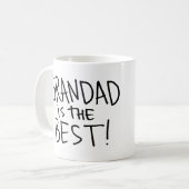 祖父はベストです! コーヒーマグカップ (正面左)