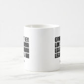 祖父は伝説的学な愛者パーソナライズされた コーヒーマグカップ (中央)