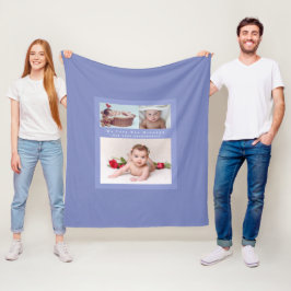 祖父は彼の家族の写真コラージュのソフト居心地の良さを愛している フリースブランケット