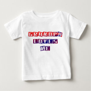 祖父は私を幼児Tシャツ愛します ベビーTシャツ
