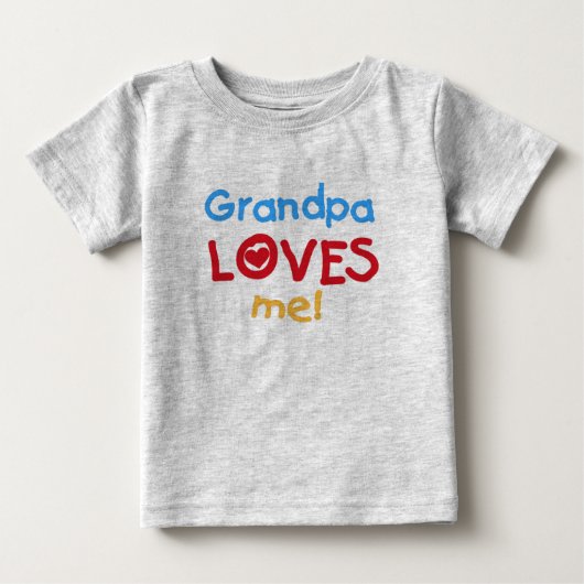 祖父は私を愛します ベビーTシャツ (正面)