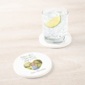 祖父へのプレゼントコースター - ハートの写真&ユーカリ コースター (側面)