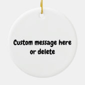 祖父への漬物ギフト セラミックオーナメント (裏面)