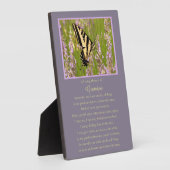 祖父または祖父の記念碑 フォトプラーク (側面)