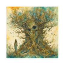 祖父オークメタルウォールアート