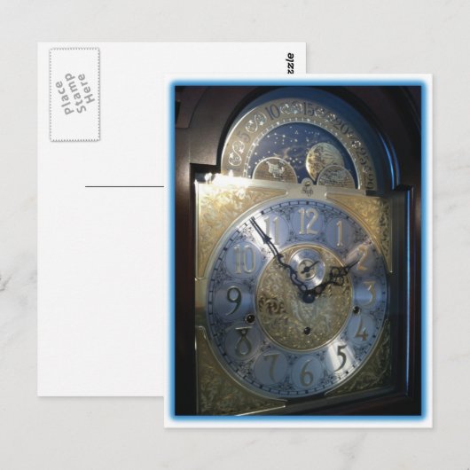 祖父クロック顔 ポストカード (正面/裏面)