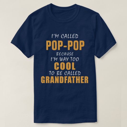 祖父クールにはなれない Tシャツ (デザイン正面)
