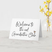 祖父クールクラブベビー妊娠の発表 カード (黄色い花)