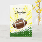 祖父サッカー誕生日カード カード (黄色い花)