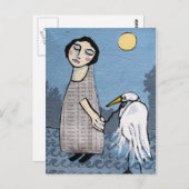 祖父ヘロン ポストカード (正面/裏面)