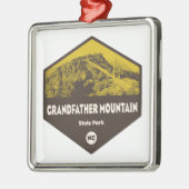 祖父マウンテン州パークノースカロライナ メタルオーナメント (左)